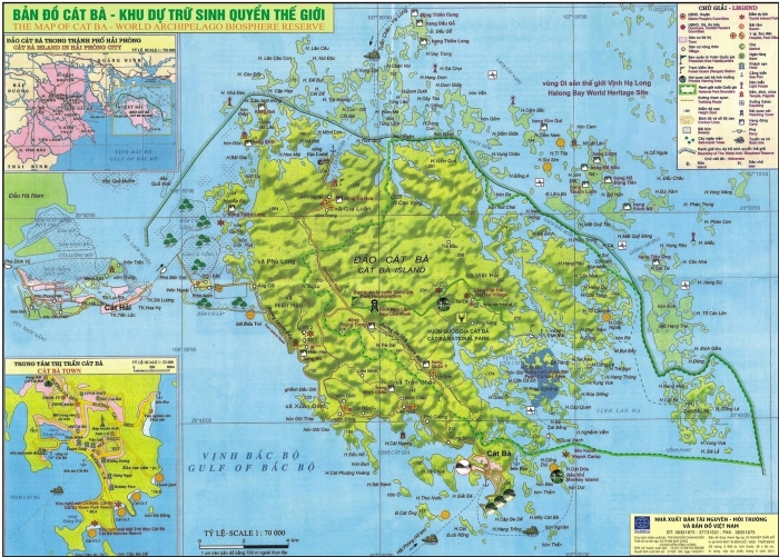 Bản đồ du lịch đảo Cát Bà